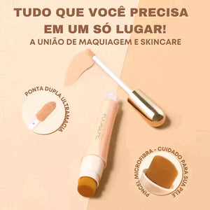 Base Femitta Focallure 2 em 1 – Cobertura impecável e ação anti-rugas em um só produto, para uma pele uniforme e rejuvenescida!