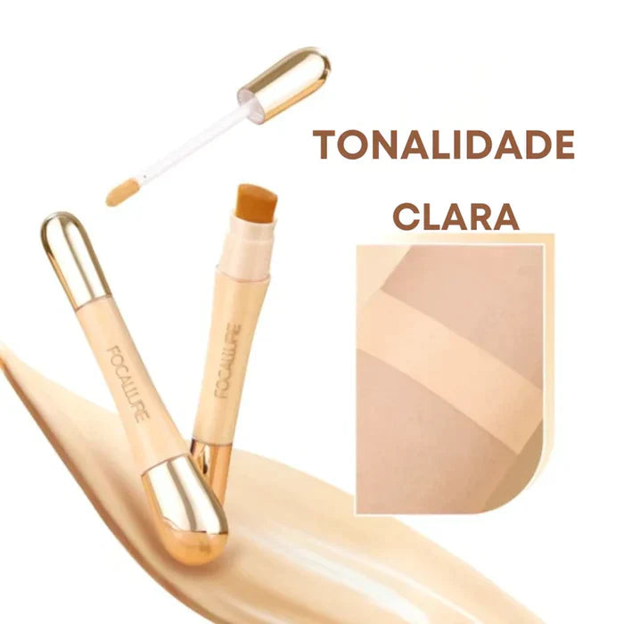 Base Femitta Focallure 2 em 1 – Cobertura impecável e ação anti-rugas em um só produto, para uma pele uniforme e rejuvenescida!