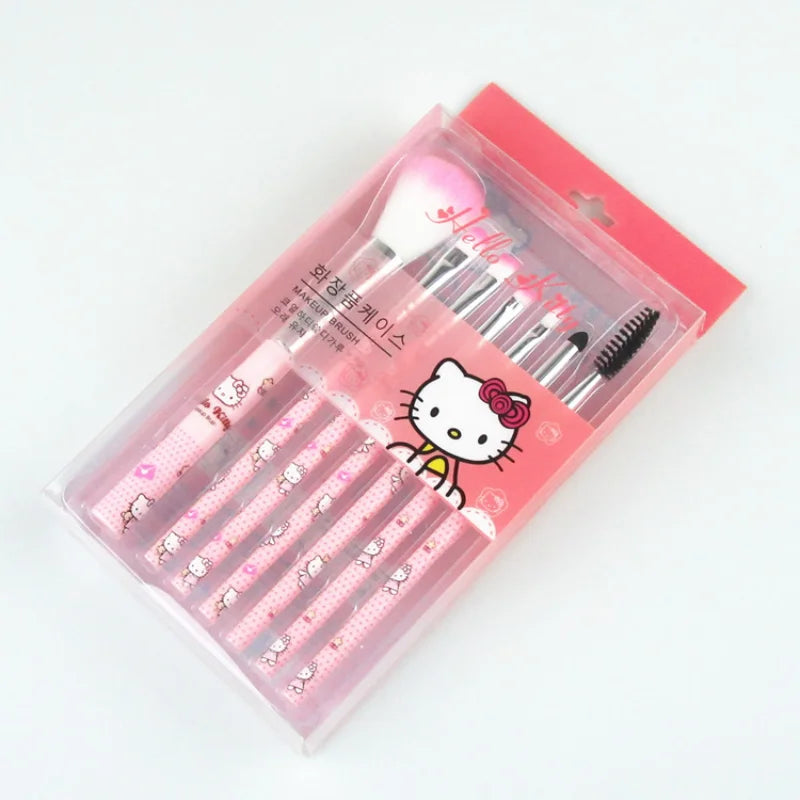 Conjunto de pincéis de maquiagem Hello Kitty Sanrio