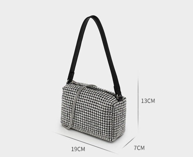 Bolsa Strass Mini Brilhante - 2024