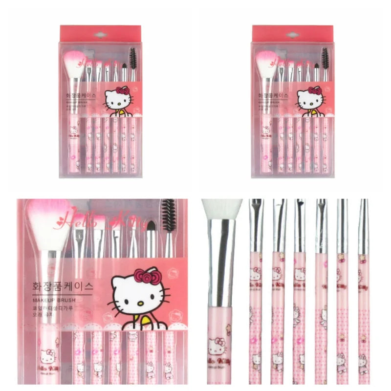 Conjunto de pincéis de maquiagem Hello Kitty Sanrio