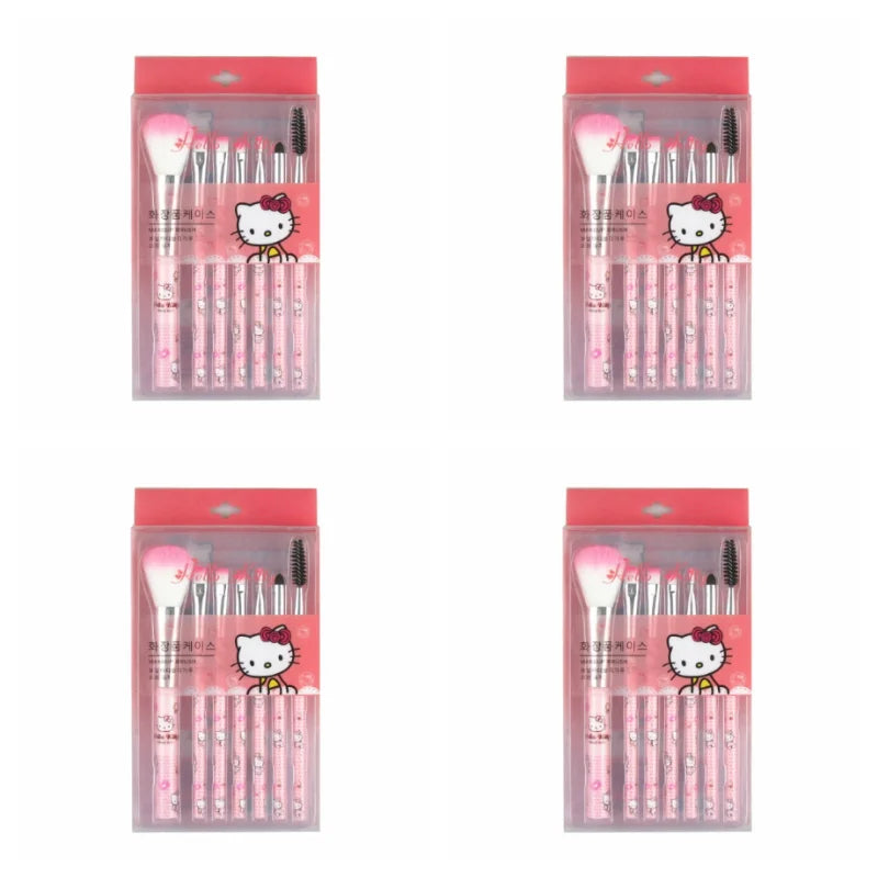 Conjunto de pincéis de maquiagem Hello Kitty Sanrio