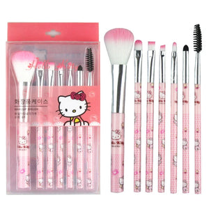 Conjunto de pincéis de maquiagem Hello Kitty Sanrio