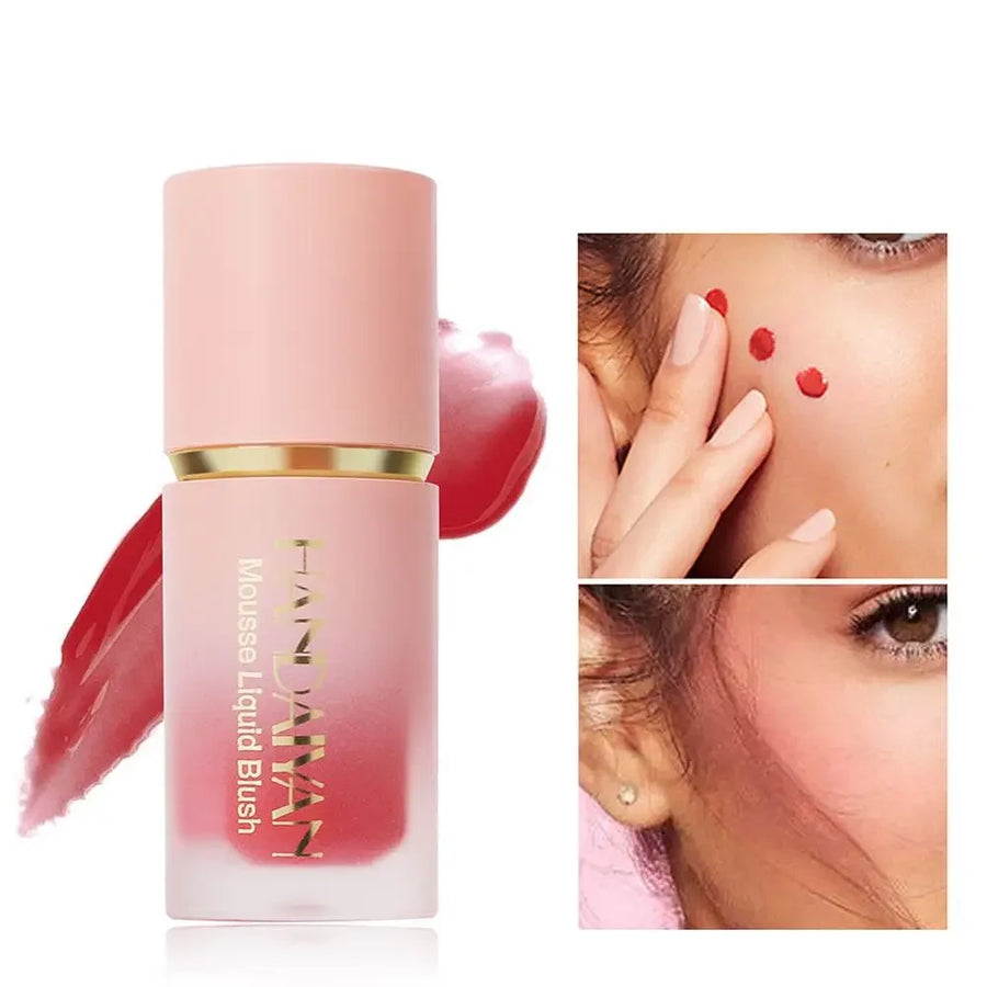 Handaiyan Matte glitter, blush líquido para o  rosto, blush suave para as bochecha e área dos Olhos, Blush Iluminador Stick Rouge À Prova D'Água Contorno Maquiagem