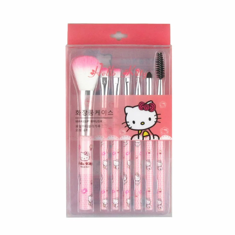 Conjunto de pincéis de maquiagem Hello Kitty Sanrio