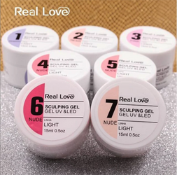 Gel Modelador – Gel para Unhas Real Love, Estilização e Esculpimento de Unhas.